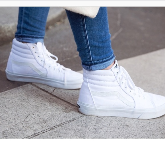 vans classic sk8 hi white vans classic sk8 hi white